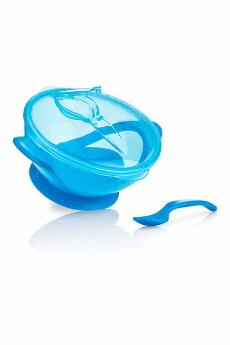 Nuby Suction Bowl With Spoon and Lid